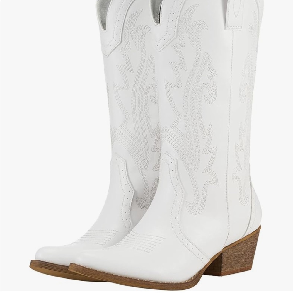 White cowboy boots